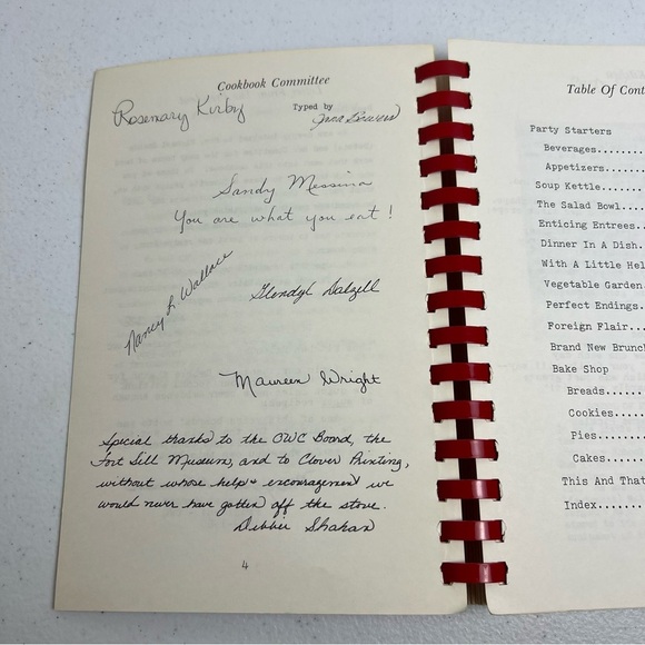 70’s Caisson Kitchen Spiral Cookbook Second Printing Oklahoma Military Ft Sill - Picture 7 of 10